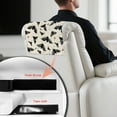 thumbnail image 4 of TSOVTHRID Vintage Bat Floral Print Recliner Headrest Protector Couch Head Rest Covers Non Slip Sofa Headrest Covers for Furniture Home Decoration 17x27 in, 3 Pieces, 4 of 7