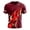 Red, variant on Mens Polos Shirts British Patriotic Jack Print Short Sleeve Blend Mens Undershirts,Red,3XL