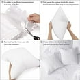thumbnail image 4 of Throw Pillow Inserts - 18 X 18 Inches Insert White Pillow Forms Soft Microfiber Filled Pillow Inserts for Decorative Pillow Covers Cushion Bed Couch and Sofa, 4 of 7