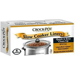 Party Bargains 10 Bags Slow Cooker Liners - Fits 5-6 Quarts, 18 x 4 x 14  Inches, 4 Wide Gusset, Large Crock Pot Liners, Multi Use Cooking Bags,  Sous