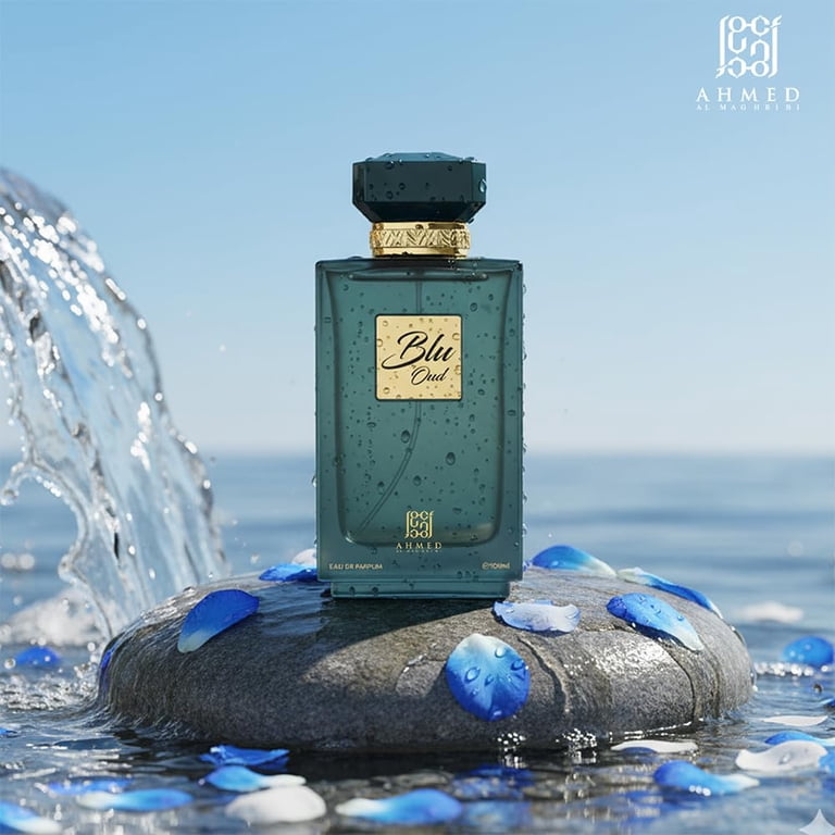 香水(男性用) Ahmed Al Maghribi Blu Oud Blu Oud by Ahmed Al Maghribi, 3.4 oz EDP Spray for Unisex