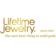 LIFETIME JEWELRY 5mm Rope Chain Necklace 24k Real Gold Plated-Women and Men (16 inches)