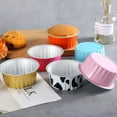 thumbnail image 4 of 50Pcs Aluminum Foil Baking Cups with Lids, 5oz Disposable Muffin Cupcake Ramekins, Cupcake Foil Liners Mini Tart Pie Tin Pan Holder for Souffle, Pudding, Party, Wedding, Pink, 4 of 7