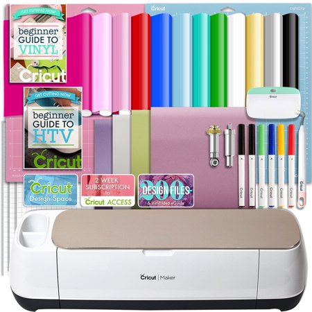 Cricut Champagne Maker Vinyl and Heat Transfer Bundle