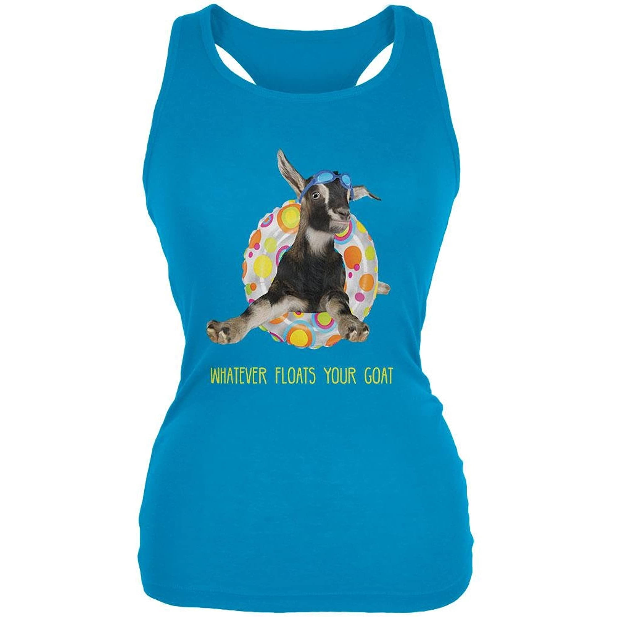 Animal World Whatever Floats Your Goat Boat Funny Juniors Soft Tank Top |  Walmart Canada