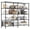 Black, variant on Sailvan 5-Tier Heavy Duty Metal Storage Rack, 60"W x 14"D x 72"H, 1500LBS Capacity Adjustable Wire Shelving Unit for Garage Pantry Kitchen,Silver