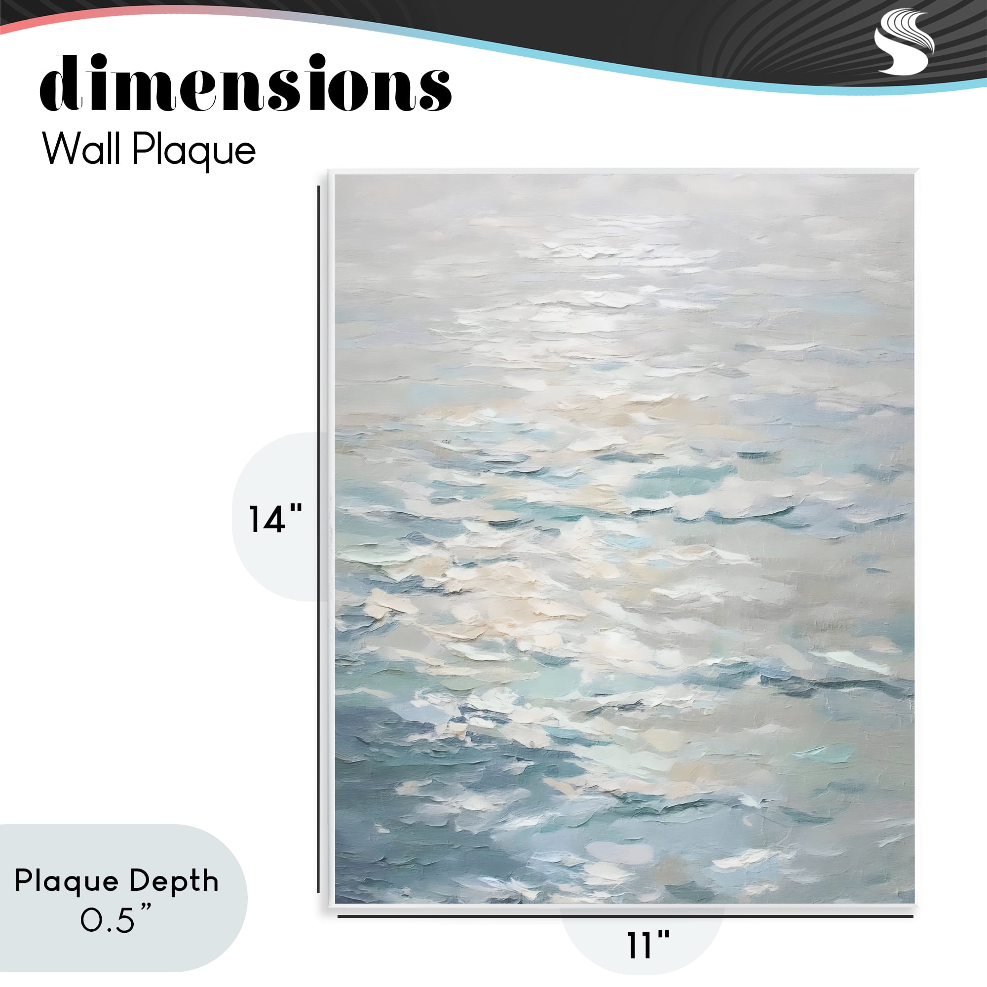 Stupell Industries Shallow Reflections Calm Sea Wall Plaque Art, design by Riley B
