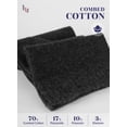 thumbnail image 5 of Hugh Ugoli Women's Cotton Diabetic Ankle Socks, Wide, Thin, Loose Fit and Stretchy, Seamless Toe & Non Binding Top, 4 Pairs, Charcoal, Shoe Size: 10-12, 5 of 7