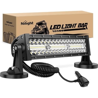 Nilight 18024C-A 420W 20Inch Triple Row Flood Spot Combo 42000LM Bar  Driving Boat Led Off Road Lights for Trucks, 2 Years Warranty , White C80