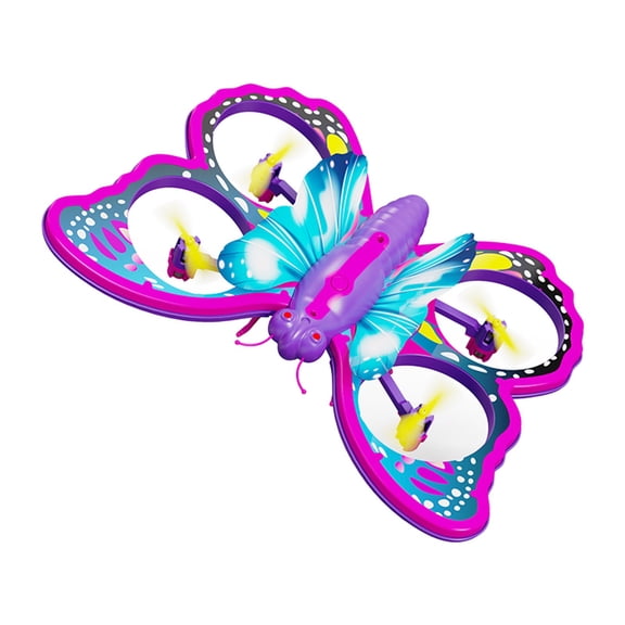 Momihoom Butterfly-Shaped Kids' Remote Control Drone with LED Lights, Altitude Hold, and Headless Mode
