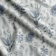 thumbnail image 1 of Soimoi Floral Print, Silk Fabric Decor Sewing Fabric By The Yard- 42 Inch WideDecorative Fabric For Shirts, Suits, Ties-Blue, 1 of 5