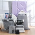 thumbnail image 3 of The 44-Piece College Dorm Essentials Package - Totally Complete - Orchid Petal/Alloy Color Twin XL Bedding Set, 3 of 3
