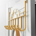 thumbnail image 5 of Heavy Duty Door Hooks Over Door Hook,Over Door Hanger,Over Door Hangers,Space Saving Over Door Coat Hooks for Hanging Coat Towel Bag,White (7 Hooks), 5 of 7