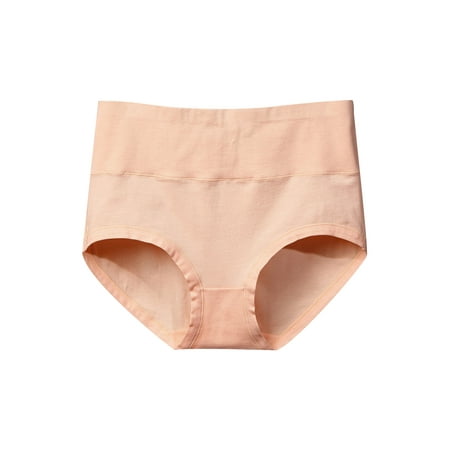 

50pcs Women Underwear High Waist Cotton Girl Pregnant Ladies Elastic Solid Color Briefs XXL