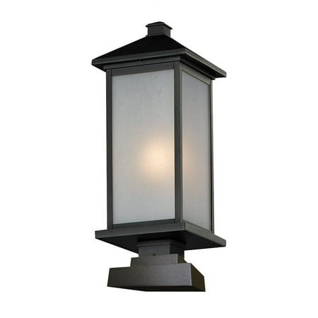 Z-Lite 547PHB-SQPM Black Vienna 1 Light Outdoor Pier Mount Light