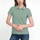 thumbnail image 1 of Camisa de Solapa de Manga Corta de Ocio de las Mujeres, Suave Transpirable de Tres Botones de Cuello Superior para Uso Diario de la Oficina, 1 of 5