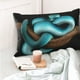 thumbnail image 4 of Fotbe Blue Viper Snake Funda de Almohada Decorativa Estilo Occidental, Lujo en Algodón, Fundas para Almohadas King, Cojín Estampado para Decoración del Hogar-16"x24", 4 of 6