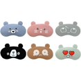 thumbnail image 1 of 6pcs Cotton Eye Masks Cute Cartoon Sleeping Eye Covers Comfortable Sleeping Masks with Elastic Band Travel Accessories, 1 of 5