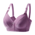 thumbnail image 1 of Eashery Womens Bras Wirefree Everyday Bra Comfort Bra Purple 38, 1 of 1