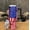 Black Handle, variant on 40oz Tumbler with Handle, Red White Blue Floral Bursts Printed Stainless Steel Travel Mug, Insulated Car Cup with Straw, Keeps Drinks Hot & Cold, Personalized Gift for Women & Men