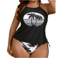 thumbnail image 2 of Bikinis Sets for Women, Summer Beach Plus Size Rigid Mesh Three-piece Bikini Set, 2 of 7