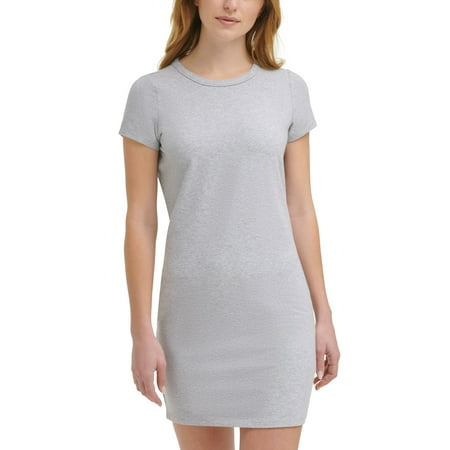Calvin Klein Jeans Crewneck Mini Dress, Pearl Heather Grey M