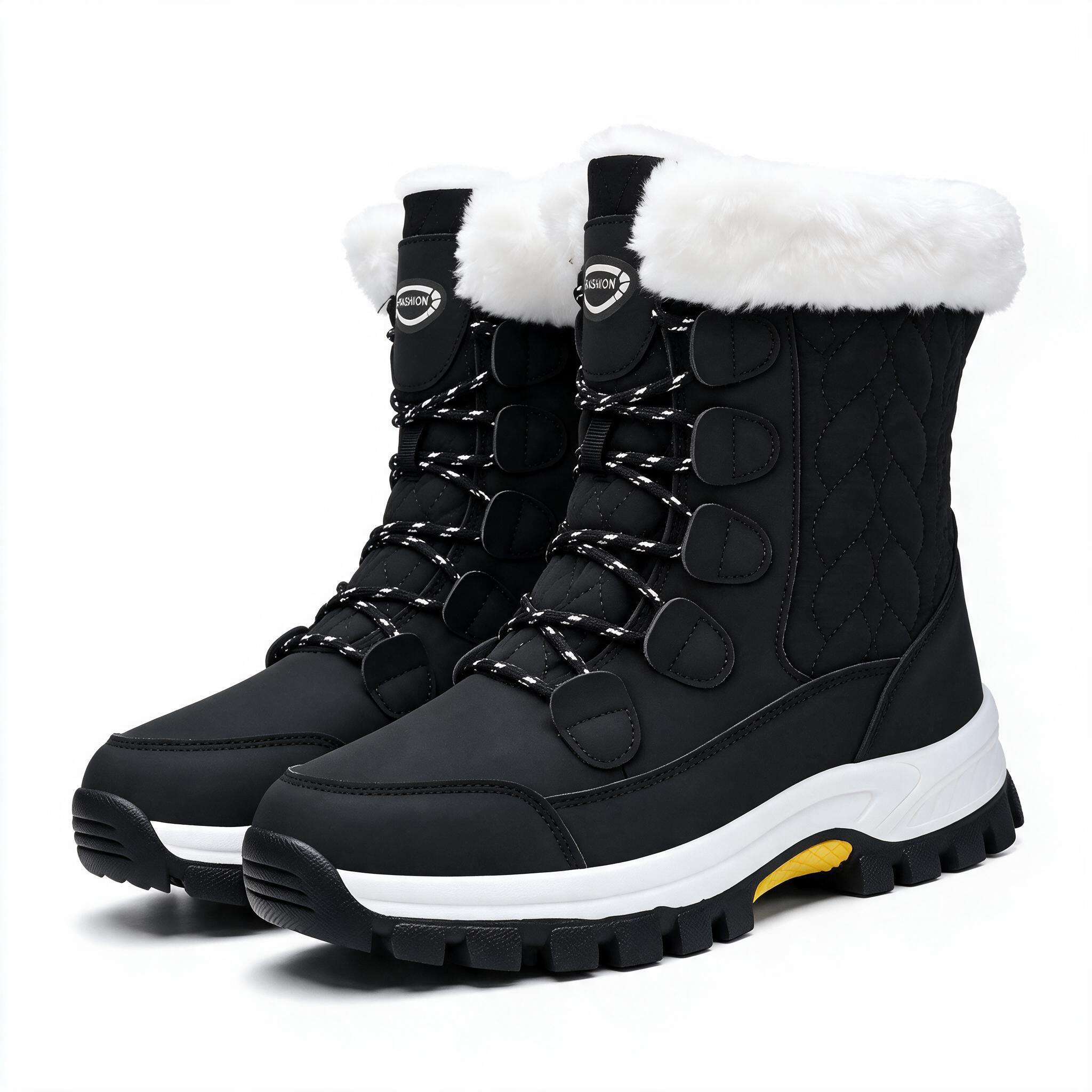 Stepedia Women's Waterproof Winter Snow Boots Mid-Calf Booties