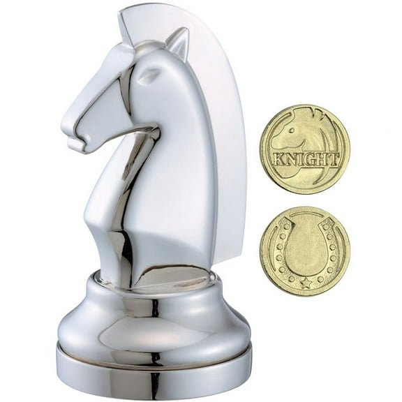 Cast Chess Knight Silver - Hanayama Metal Puzzle