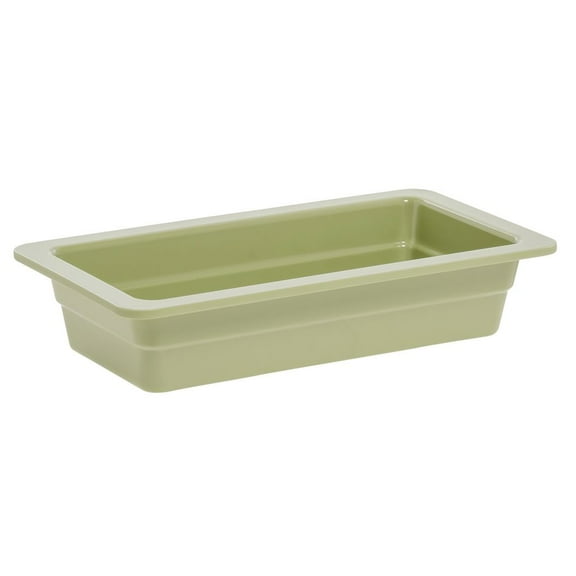 HUBERT® Serving Bowl Display Bowl 1/3 Size Willow Green Melamine - 12 1/2 L x 6 3/4 W x 2" H