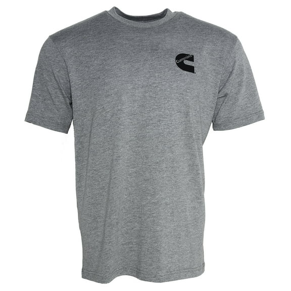 Cummins Apparel CMN4766 Cummins Unisex T-shirt Short Sleeve Sport Gray Cotton Blend Tagless Tee - Small
