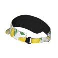thumbnail image 4 of Lemons Visor Hats for Women with Print - Adjustable Sports Sun Hat, Breathable Polyester, Unisex Casual & Outdoor Cap, 4 of 5