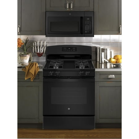 GE - 1.6 Cu. Ft. Over-the-Range Microwave - Black