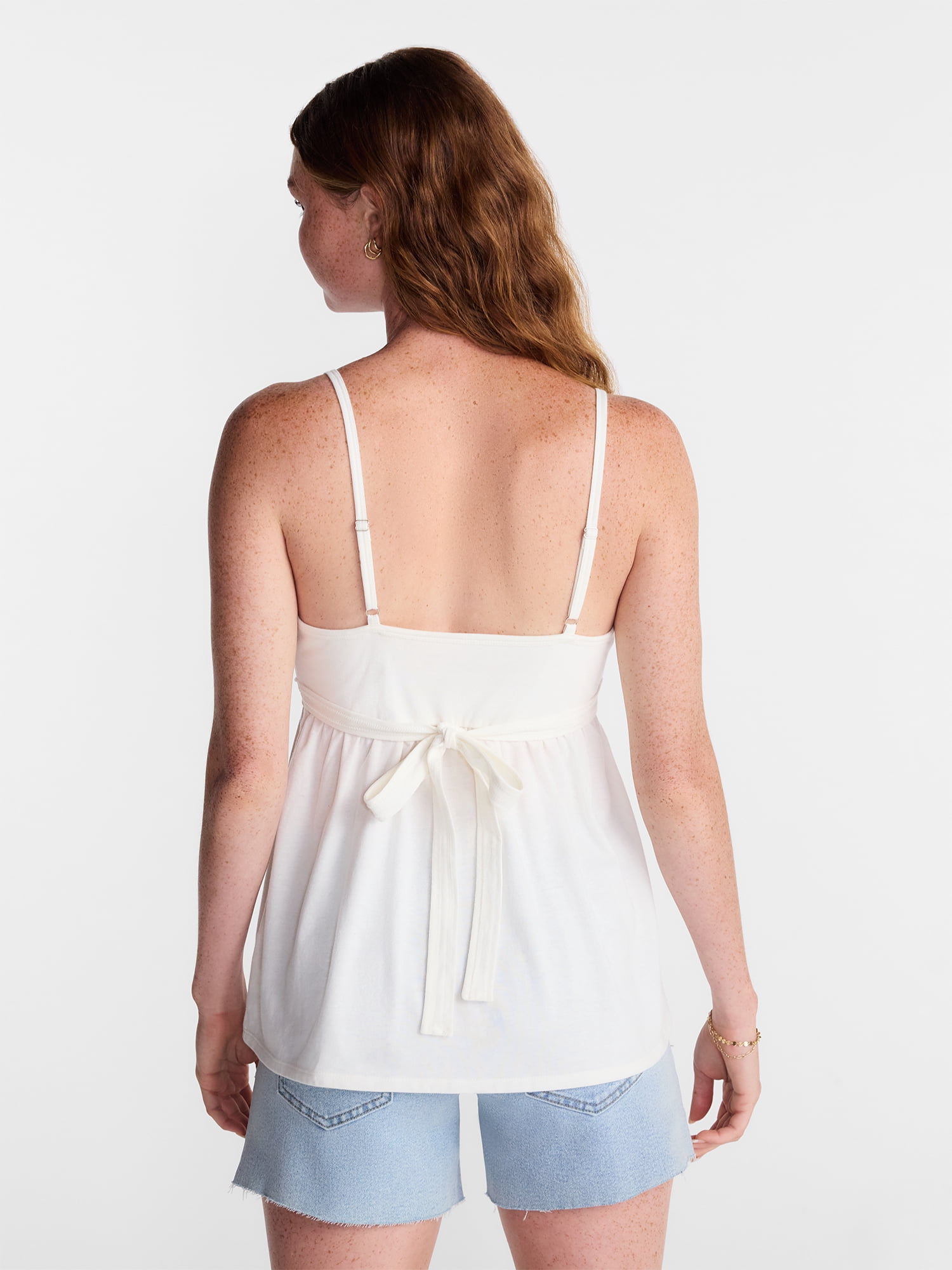 No Boundaries Knit Babydoll Cami, Womens