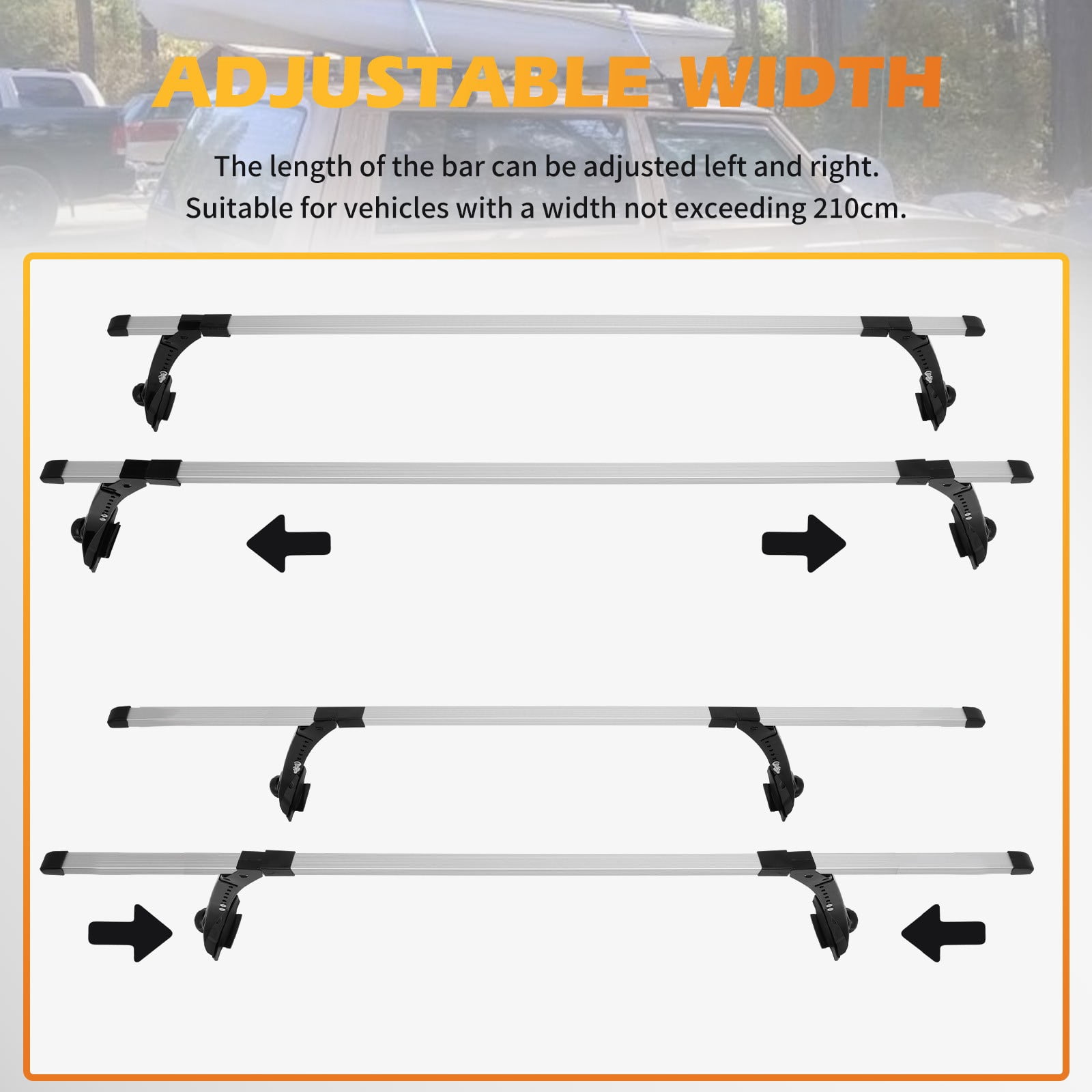 63" Car Roof Rack Crossbars Cargo Carrier Rain Gutter For Volkswagen Golf I II