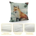 thumbnail image 4 of Nawypu &nbsp;Rustic Farmhouse Winter Animal Bird Fox Rabbit Decorative Throw Pillow Covers, Christmas Deer Gifts,&nbsp;Christmas Tree Snowflake Pillow Cases Kids Room Bed Sofa Decor, 4 of 5