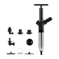 thumbnail image 4 of Tunhigl Sales Home Tools Toilet Plunger Stainless Steel Plungers High Pressure Drains Blasters Kit For Bathroom Kitchen Floor Drains Sink Bathroom Clogged Pipe, 4 of 5