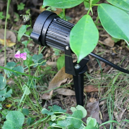 12v Ac Outdoor Lighting 6W 12V AC DC IP65 Black Aluminum LED Lawn Spot Light Lamp High Power RGB Warm/Nature White Outdoor Pond Garden Path CE RoHs ()