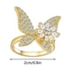thumbnail image 4 of Reloj de pulsera giratorio con diamantes de moda para mujer Xihbxyly, 4 of 7