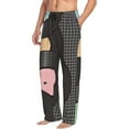 thumbnail image 3 of Mens Pajama Pants - Soft Sleep & Lounge Pants for Men, Vinyl Records Cuteness Casual PJ Bottoms Pants with Pockets, 3 of 5