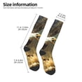 thumbnail image 2 of Honeii Dinosaur Bald Eagle Print Long Socks,Novelty Design Socks Gift for Men and Women,Crew Socks,Calf Socks, 2 of 6