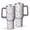Halloween Ghost Animal, variant on 40 Oz Tumbler with Handle,Tumbler with Lid,Double Wall Insulated Cup Stainless Steel Travel Mug,Water Bottle for Iced Tea,Coffee,Cold Beverages,Halloween Ghost Bat Pink Pattern