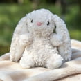 thumbnail image 4 of 6.3" Mini Cream White Easter Bunny Plush Toys - Small Rabbit Stuffed Animal for Basket Stuffers - Soft Fuzzy Spring Doll Gift for Baby Shower Baptism & Gender Neutral Nursery Decor, 4 of 5