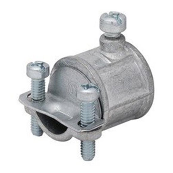 Topaz Electric 153 Bx-Flex Connector Straight 1 in. Zinc