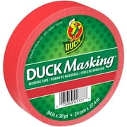 Duck Brand .94 in. x 30 yd. Solid Red Color Masking Tape