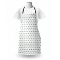 thumbnail image 3 of Mouse Apron, Layout of Repetitive Rodents and Mini Hearts in a Hand Drawn Doodle Like Style, Unisex Kitchen Bib with Adjustable Neck for Cooking Gardening, Adult Size, Dimgray and White, by Ambesonne, 3 of 4