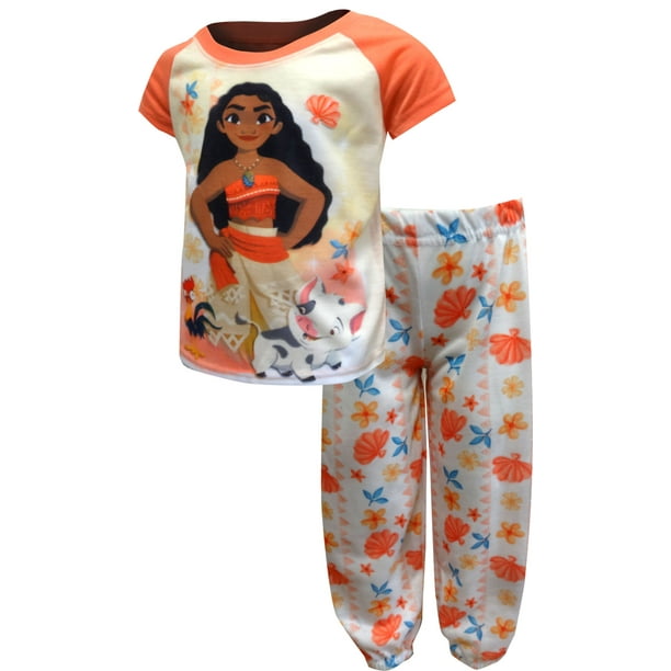 Disney Girls' Disney Moana Coral Pajama