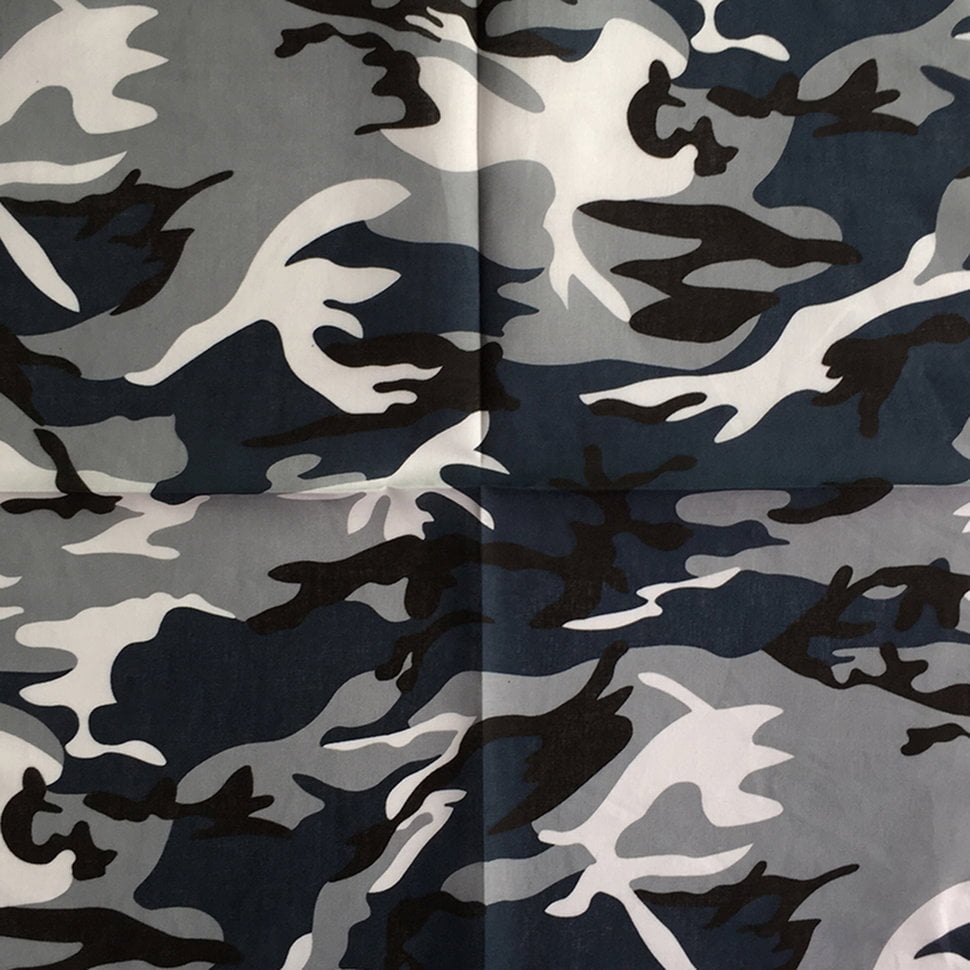Dozen Camouflage Military Cotton Army Camo Bandanas