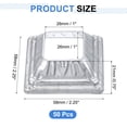 thumbnail image 2 of 50Pack Post Base Cover, 2.25x2.25 Metal One-Piece Post Skirt Porch Column Wrap(1x1), 2 of 6