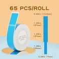 thumbnail image 5 of NIIMBOT Cable Label Maker Tape (0.49" x 4.29") Printer Sticker Paper with Self-Adhesive for D11/D110/D101/H1/H1S,1 Roll of 65 (Blue), 5 of 6