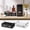 Black, variant on Wooden Coffee Station Organizer, 4 Compartment K Cup Organizer for Counter, Farmhouse Coffee Bar Accessories Basket with Handles